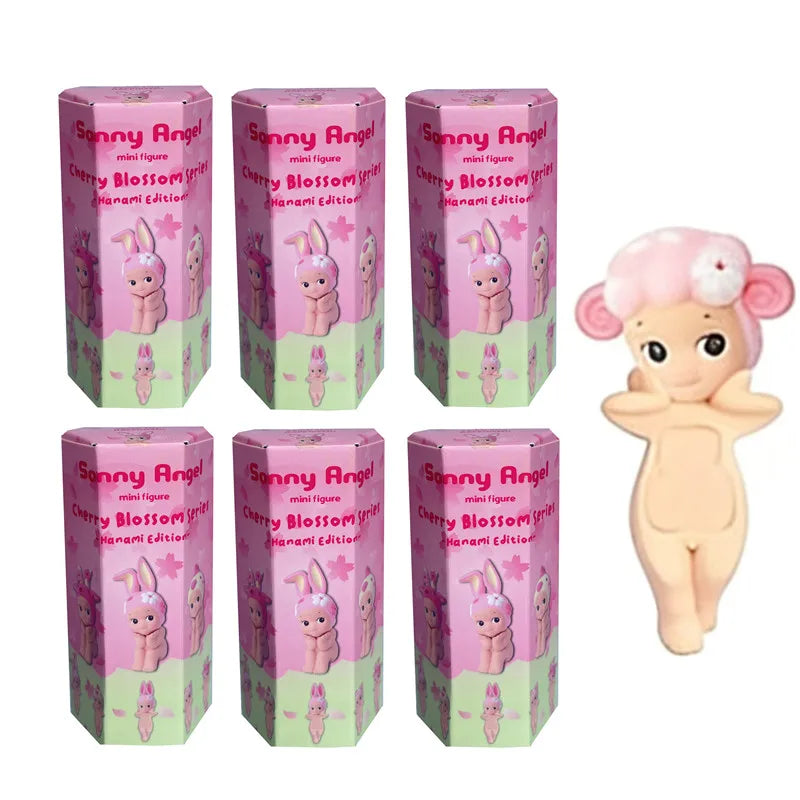 1-12pcs cherry blossom series hippers blind box mini figure collectible phone decoration table christmas gift mystery box