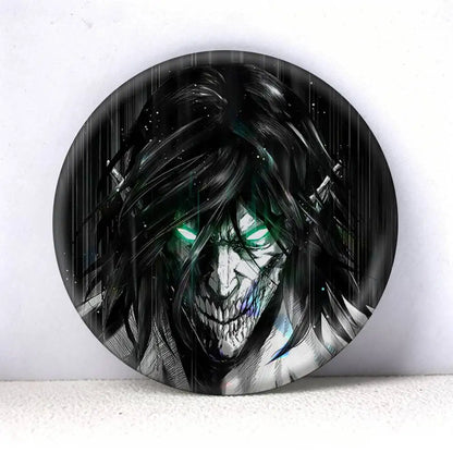 Attack on Titan Eren Yeager Anime   75mm 44mm 25mm Brooch Backpack Hat Pins Accessories Toys Badge