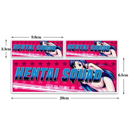 JDM Anime Girl Car Sticker Reflective Waterproof Vinyl Decals