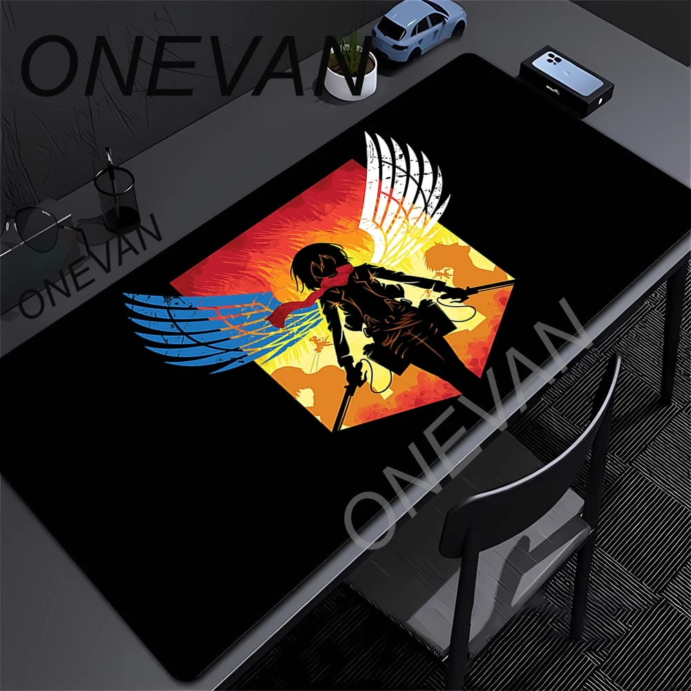Mouse Pads Anime Mouse Pad Gamer Keyboard Mousepad Pc Computer Soft rubber Desk Mat Gaming Pad A-attack on Titans Mouse Mats