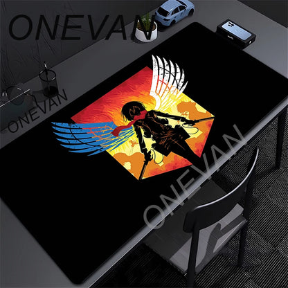 Mouse Pads Anime Mouse Pad Gamer Keyboard Mousepad Pc Computer Soft rubber Desk Mat Gaming Pad A-attack on Titans Mouse Mats