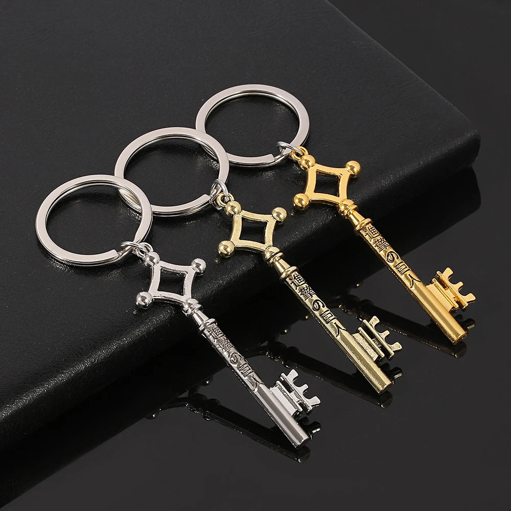 Fashion Vintage Anime chaveiro Cosplay Gifts Attack On Titan Keychain Eren Yeager Shingeki No Kyojin Keyrings Key Chains