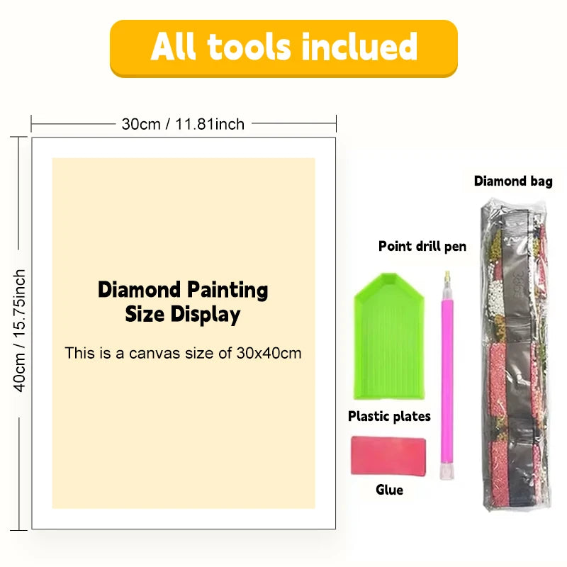 5D DIY Diamond Painting Japan Classic Hot Anime Demon Slayer Full Square Round Drill Mosaic Embroidery Home Decor Kids Gift