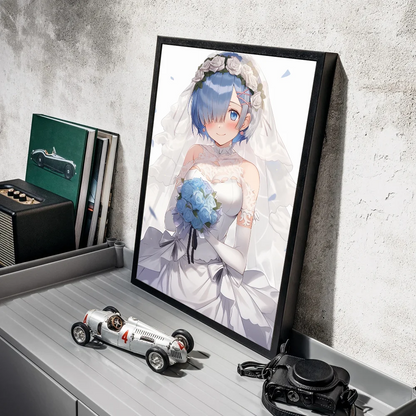 Re:Zero Rem Retro Poster