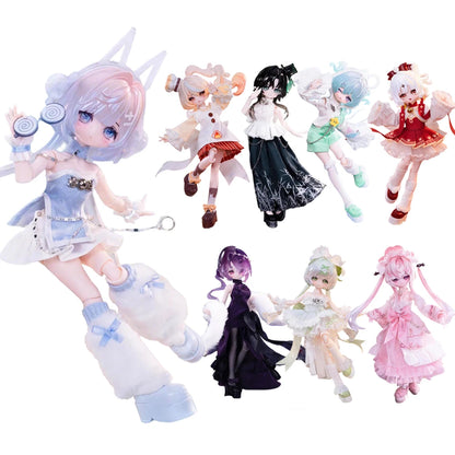 In Stock Genuine Come4free Lucky Little Sign Spirit  1/8 BJD Blind Box Movable Joint Doll Cute Figurine Ornament Holiday gifts