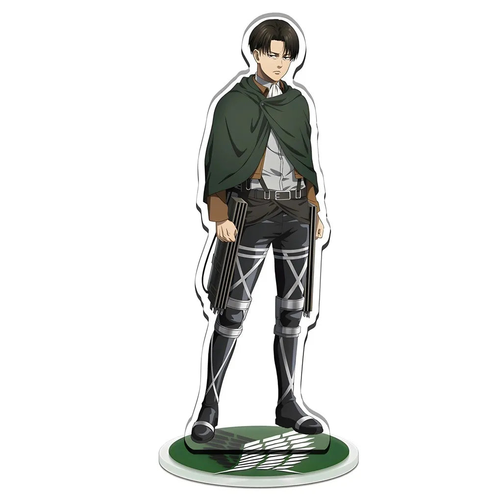Anime Attack on Titan Great War on Titan Mica Model Eren Levi Mikasa Armin Desk Decoration High Standee Figure Desktop Display