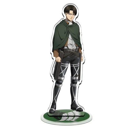 Anime Attack on Titan Great War on Titan Mica Model Eren Levi Mikasa Armin Desk Decoration High Standee Figure Desktop Display