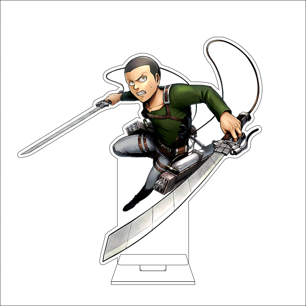 16CM Anime Attack on Titan Cosplay Acrylic Figure Stand Plate Jean Kirstein Hange Zoe Rivaille Ackerman Ornaments Gifts