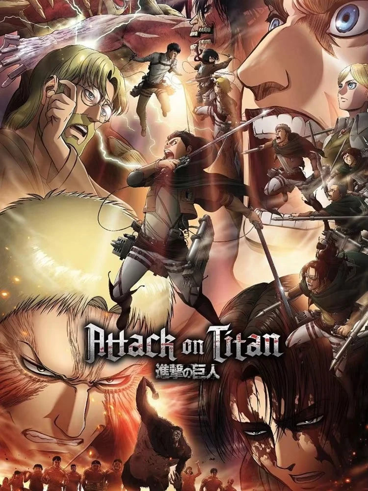 Japanese Anime Attack on Titan New Diamond Art Painting Captain Levi Ackerman Mikasa Picture Mosaic DIY Cross Stitch Kits Decor