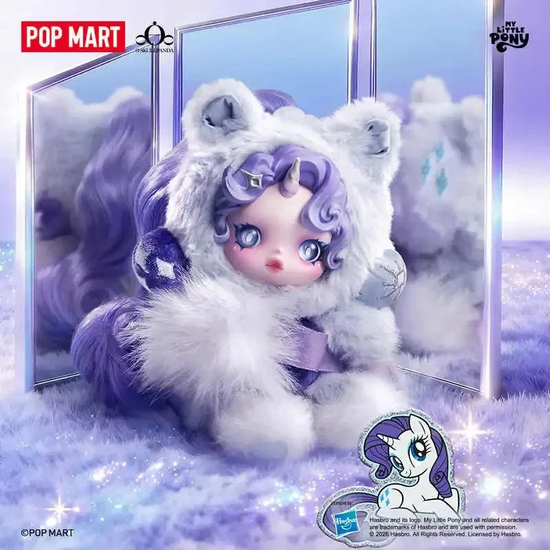 POP MART SKULLPANDA x My Little Pony Series Plush Doll Pendant Mystery Box Genuine Blind Box Guess Toys Bag Ornament Figurines