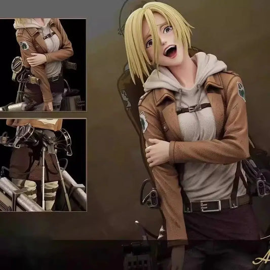 Attack On Titan Anime Figures Annie Leonhart Figures Pvc Statue Collection Model Room Decoration Birthday Gift Toys