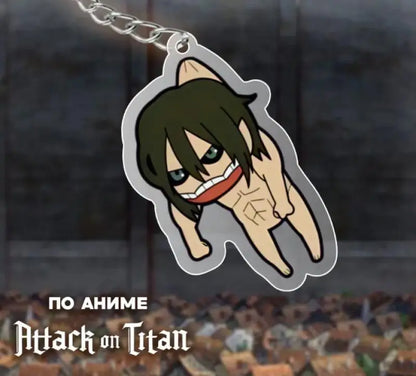 Acrylic Key Ring for Attack On Titan Bertholdt Hoover Reiner Braun Armin Arlert Anime Trinket Backpack Pendant Creative Gift