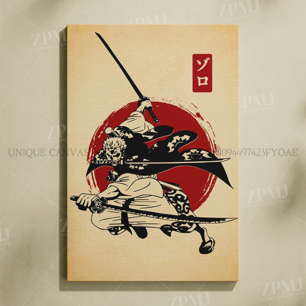 One Piece Monkey D. Luffy Canvas Poster