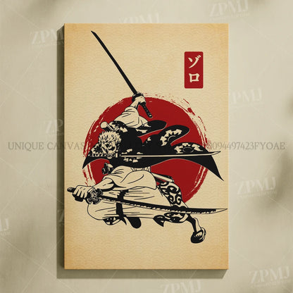 One Piece Monkey D. Luffy Canvas Poster