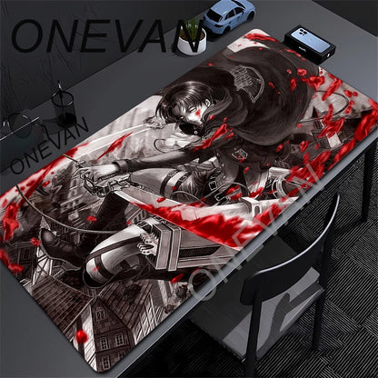 Mouse Pads Anime Mouse Pad Gamer Keyboard Mousepad Pc Computer Soft rubber Desk Mat Gaming Pad A-attack on Titans Mouse Mats