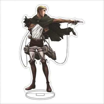 16CM Anime Figure ‌Attack on Titan Levi Ackerman Eren Jaeger Mikasa Ackerman Armin Arlert Cos Acrylic Stand Ornaments Gifts