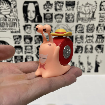 One Piece Den Den Snail Mushi Voice Recording Keychain Cute Sound Pendant Recordable Student Couple Bag Charm Creative Gift