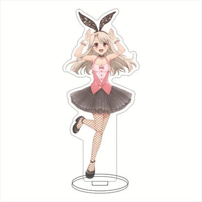 15CM Anime Fatekaleid liner Figures Illyasviel von Einzbern Acrylic Stands Miyu Edelfelt Chloe von Einzbern Character Model Prop