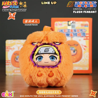 In Stock EAKI Naruto Shippuden Mengdudu Cute Series Plush Hanging Blind Boxes Naruto Sasuke Backpack Holiday Fans Gifts