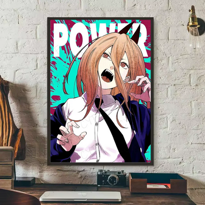Chainsaw Man Poster Canvas Art