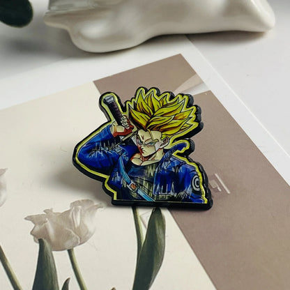 Anime Dragon Ball Funny Metal brooch badge accessory Cartoon Character Creative Pin Clothes Decorative Jewelry Gifts Friends toy