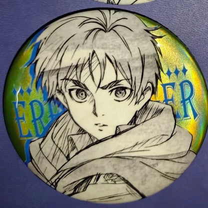"Attack on Titan" peripheral doujin Valley "Levi Allen Mikasa Hanji" Bar badge self-made brooch Accessorie Pin