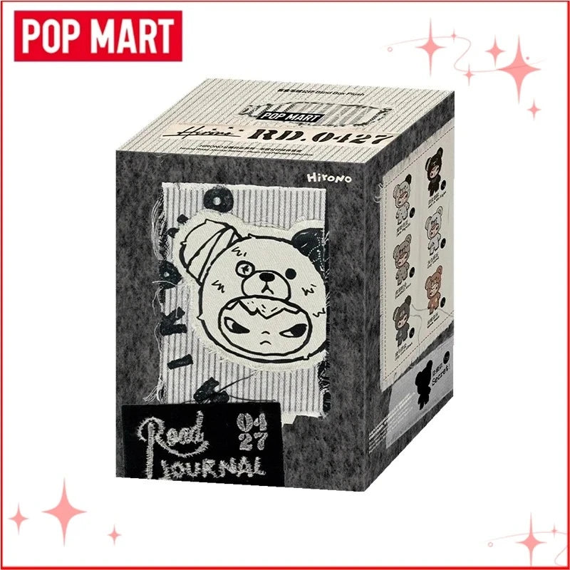 POP MART Genuine Hirono Road Journal Series Vinyl Face Blind Box Plush Doll Pendant Decoration Collection Christmas Gift Toys