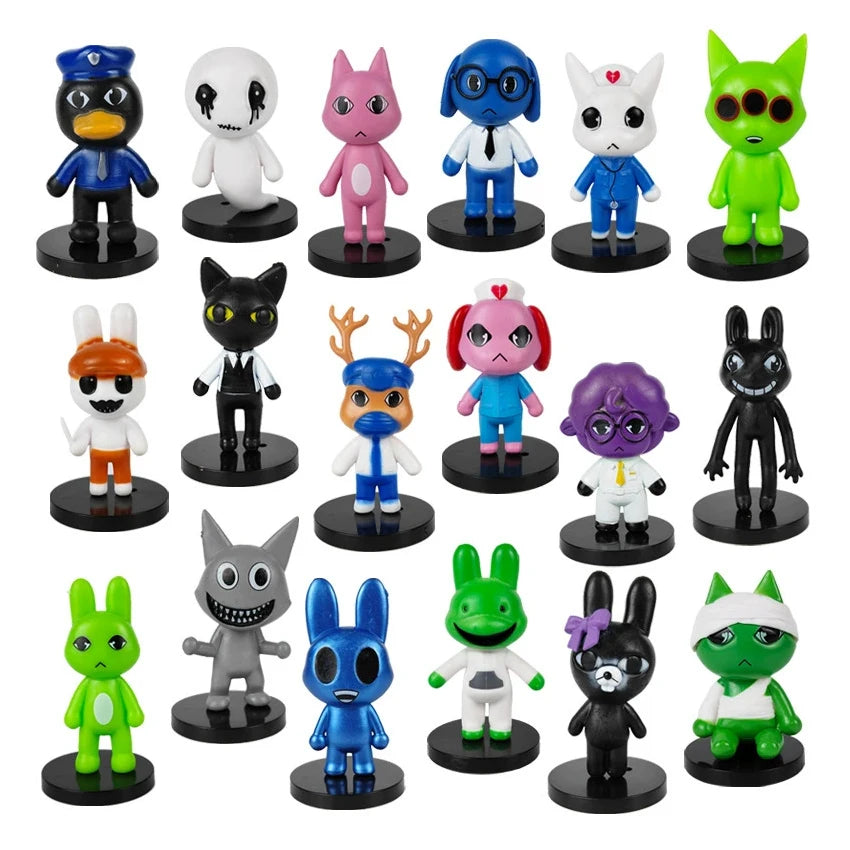Cool Animal Hospital Action Figure Horror Game Model Toys Set