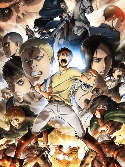 Japanese Anime Attack on Titan New Diamond Art Painting Captain Levi Ackerman Mikasa Picture Mosaic DIY Cross Stitch Kits Decor