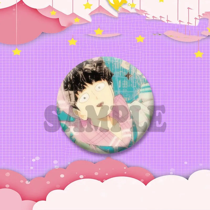 Mob Psycho 100 Character Lapel Pin