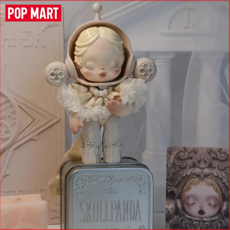 Pop Mart Skullpanda Bjd Nana Figures Baby Series Flower Blooming Figure Pink Green SP Art Toy Limited Dolls Surprise Toy Gift