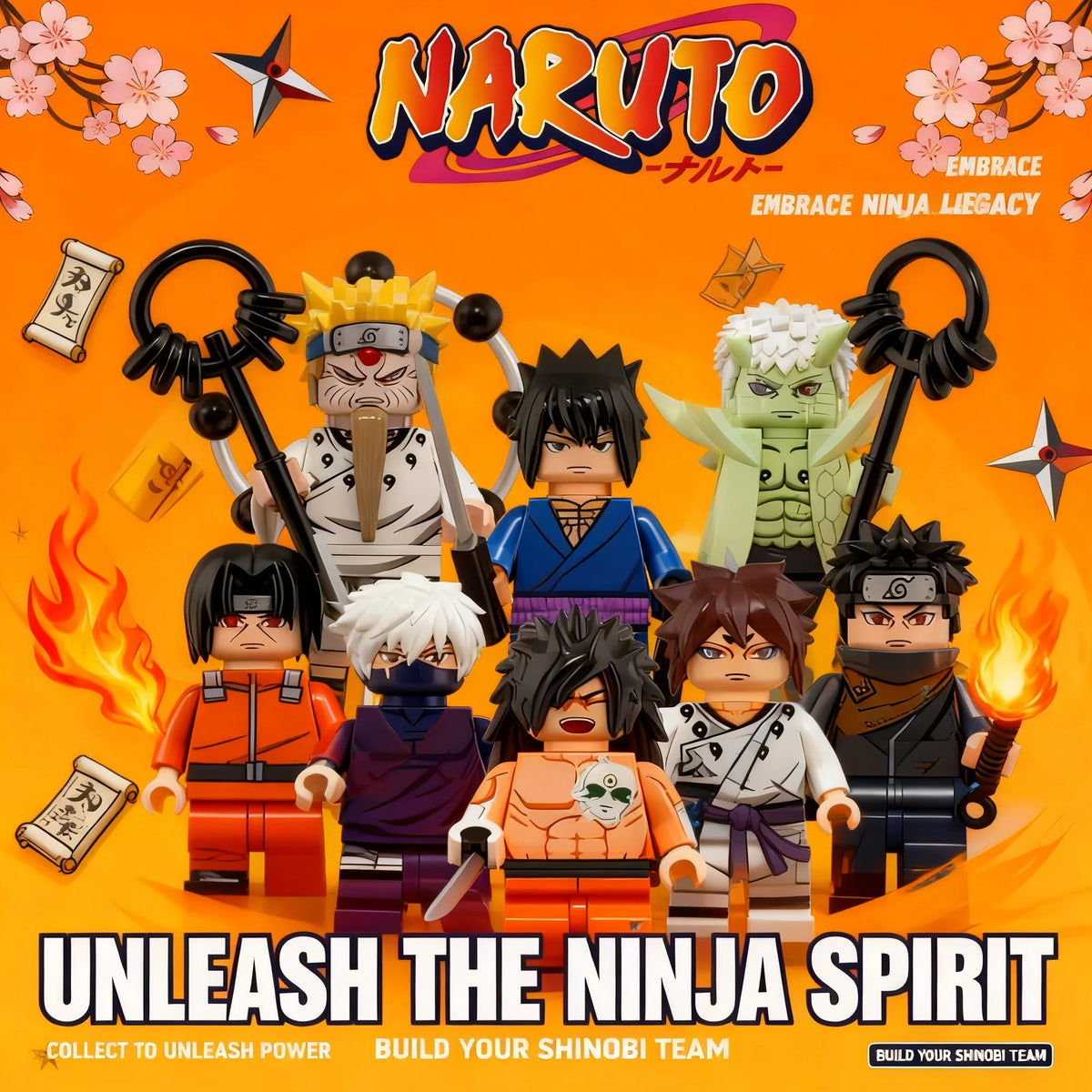 Naruto Sasuke Itachi Kakashi Jiraiya Tsunade Obito Indora Uchiha Anime Mini Man Blocks Figure WM6155 WM6154 WM6153 Collectible