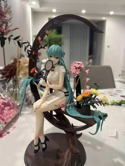 25cm Hatsune Miku Anime Figure Cheongsam Miku Ancient Customs Statue