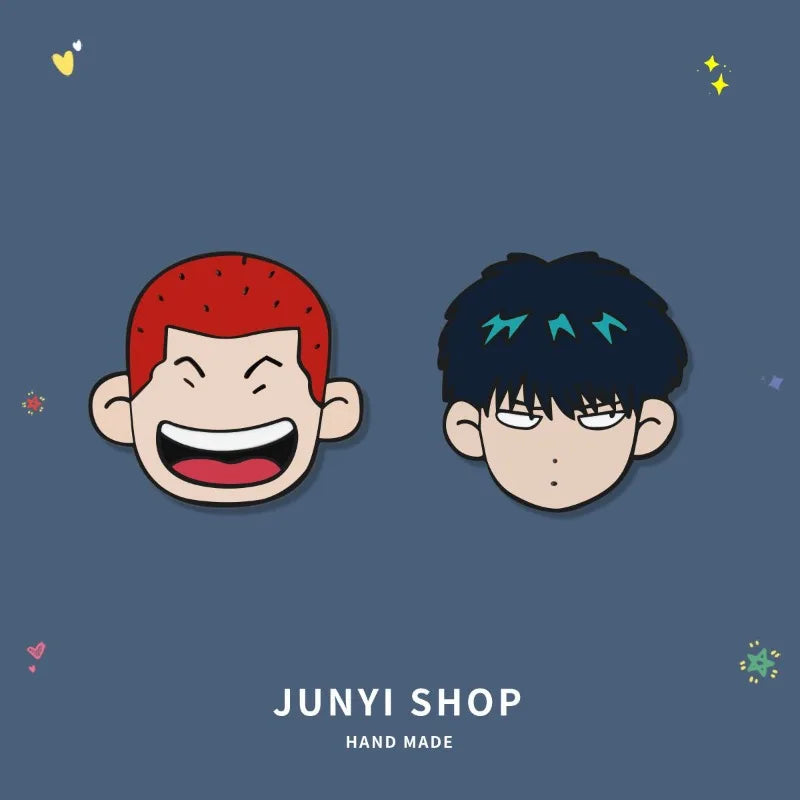 Slam Dunk Sakuragi Rukawa Brooch