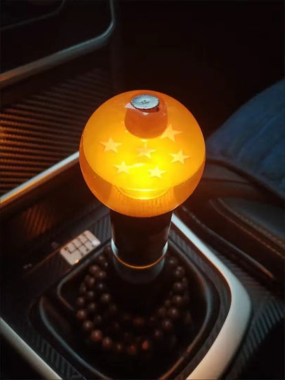 Dragon Ball Super Z Shift Lever Universal Auto Shift Knob Anime Cosplay Orange Ball 54mm Diameter Gear Shift Knob 1-7 Stars Ball