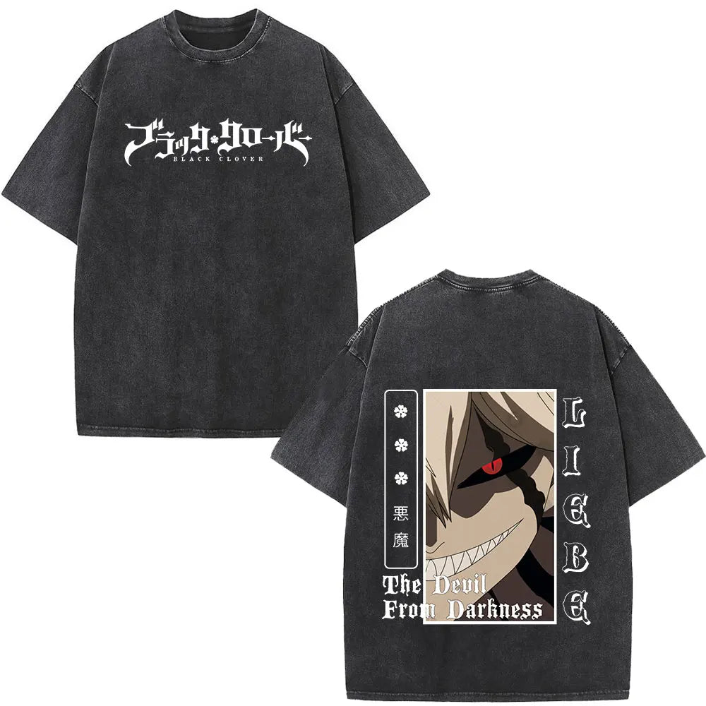 Black Clover Yami Sukehiro Washed T Shirt