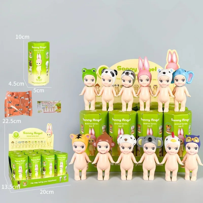 Cute Angel Hippers Blind Box Animal Standing Series Anime Figure Room and Office Decoration Collection Children Christmas Gifts