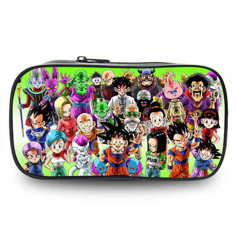 Dragon Ball pencil case cartoon anime merchandise durable Oxford cloth stationery box student study supplies printed storage bag