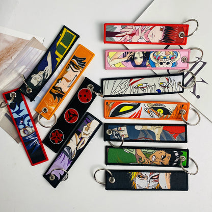 Anime Mix Embroidered Keychain