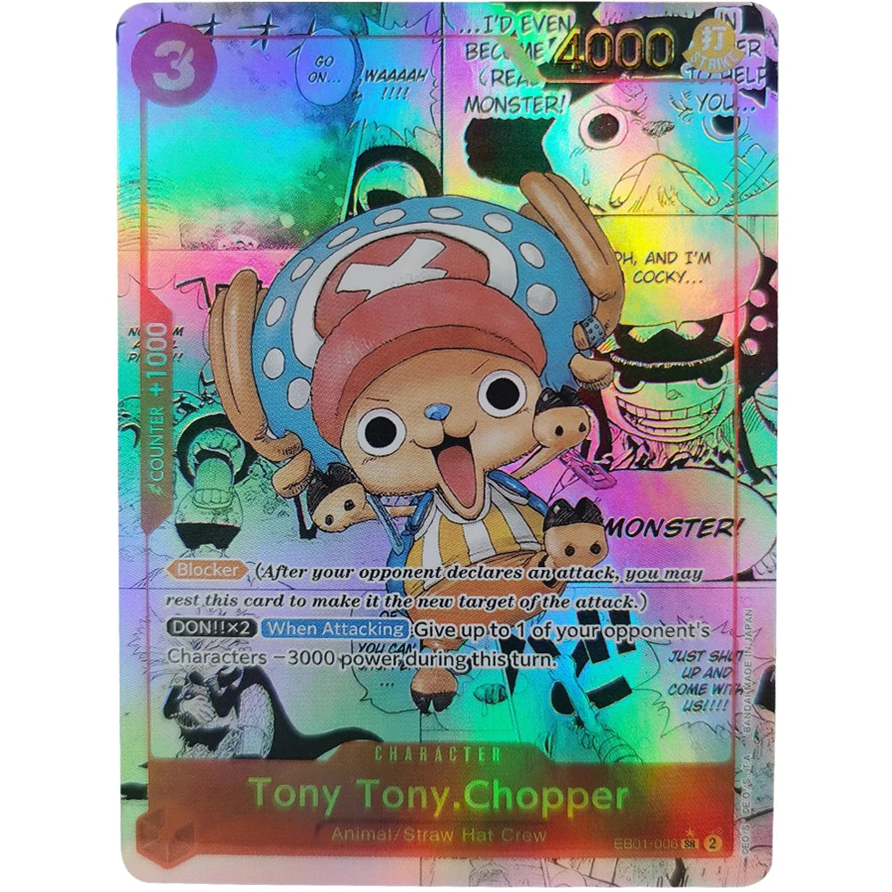 ONE PIECE Collection Cards GAME Monkey.D.Luffy Portgas.D.Ace Sabo  EN DIY High Quality Self Made Game Anime Cards Gift Toy
