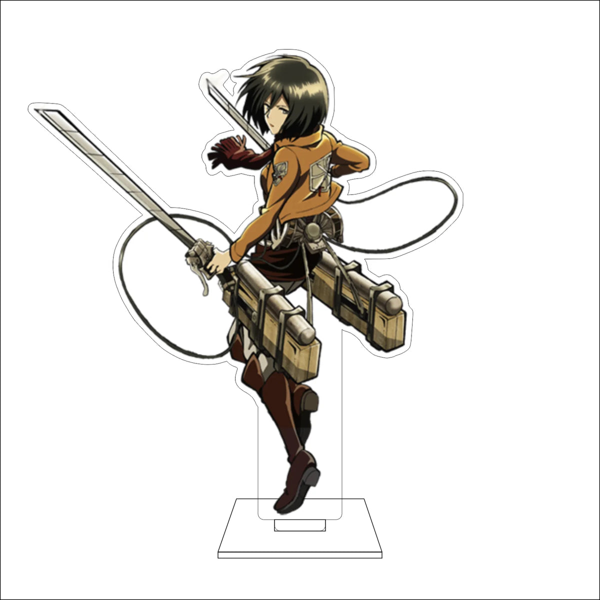 16CM Anime Attack on Titan Cosplay Acrylic Figure Stand Plate Eldo Gin Floch Forster Ornaments Gifts