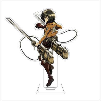 16CM Anime Attack on Titan Cosplay Acrylic Figure Stand Plate Eldo Gin Floch Forster Ornaments Gifts