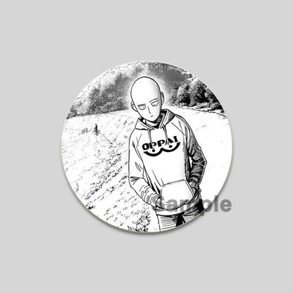 One Punch Man Saitama Brooch