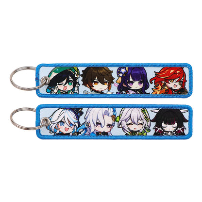 Anime Character Embroidery Keychain