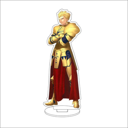 16CM Anime Fate/stay night Altria Pendragon Rin Tohsaka Illyasviel von Einzbern Cos Acrylic Figure Stand Ornaments Gifts