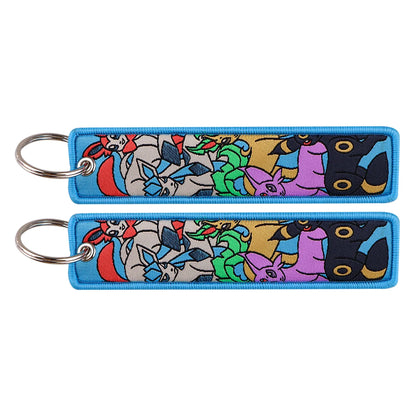 Anime Game Embroidery Keychain