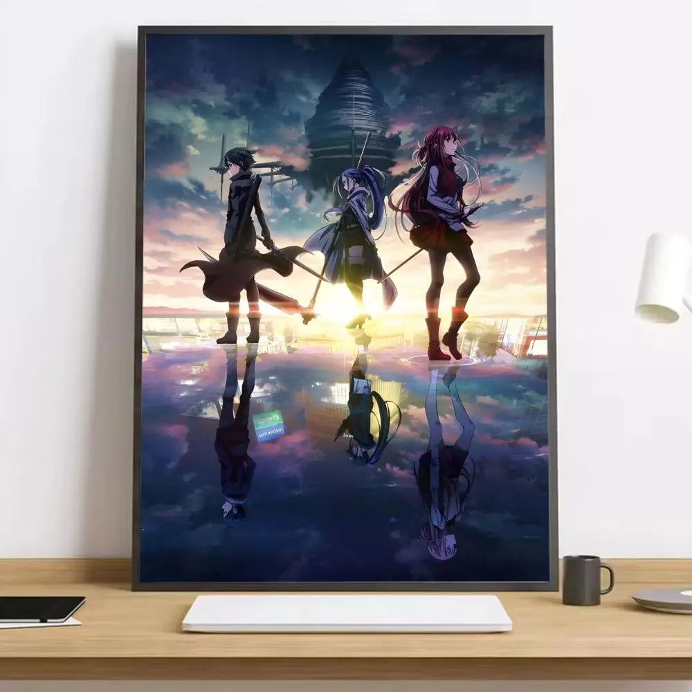 Sword Art Online Kirito Canvas Poster