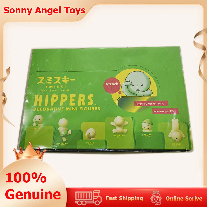 Sonny Angel Smiski Hippers Series Glow in The Dark Mystery Blind Box Figure Phone Attachment Dolls Birthday Toys Christmas Gifts