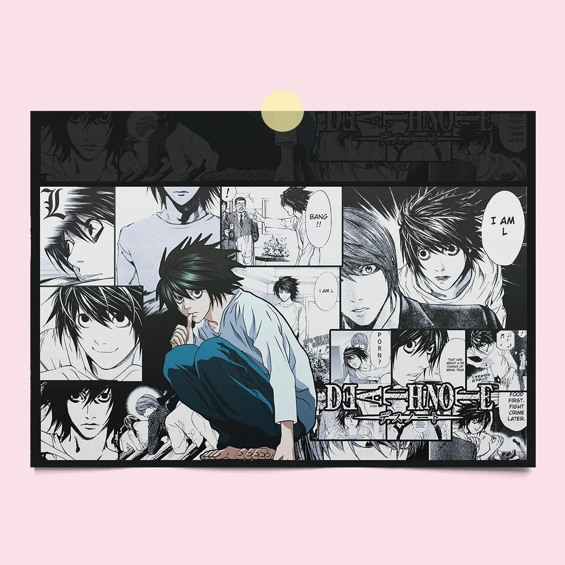 Death Note Light Yagami Canvas Poster
