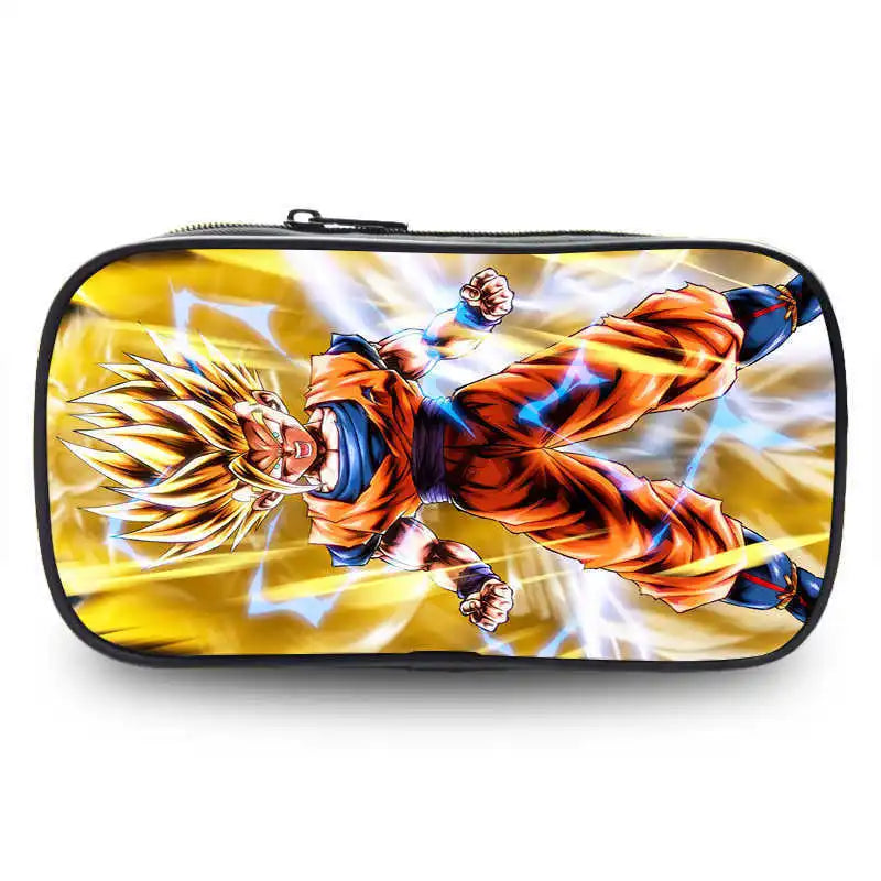 Dragon Ball pencil case cartoon anime merchandise durable Oxford cloth stationery box student study supplies printed storage bag
